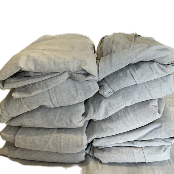 Curtain panels, Chic Farmhouse, Linen, 40”W x 108”L - Picture 2 of 4